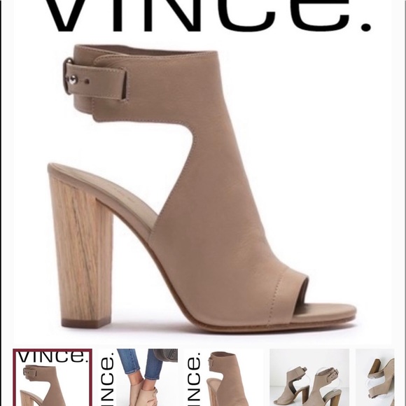 Black stacked heel. Heel/toe out. Ankle fasten. Very comfortable. Preowned - Picture 5 of 5